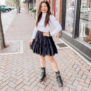Tulle Mini Skirt